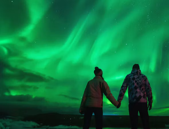 Travelers enjoying a landmark experience